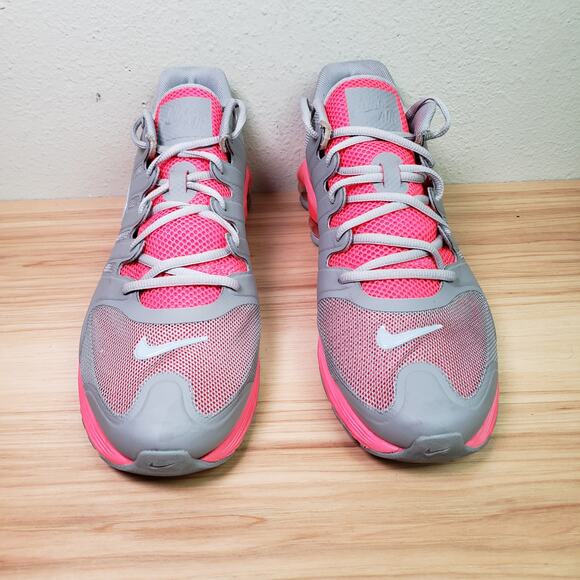 Nike Men\'s Size 13 Shox Air Lunar Hyperfuse Athletic Trainers Gray Pink Sneakers main image 4